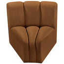  Manufacturer Color_Saddle -- Arc Saddle Velvet Upholstered Modular Curved Corner Chair IMAGE 5