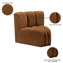  Manufacturer Color_Saddle -- Arc Saddle Velvet Upholstered Modular Curved Corner Chair IMAGE 9