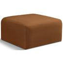  Manufacturer Color_Saddle -- Arc Saddle Velvet Upholstered Modular Ottoman IMAGE 1