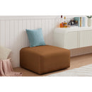  Manufacturer Color_Saddle -- Arc Saddle Velvet Upholstered Modular Ottoman IMAGE 2
