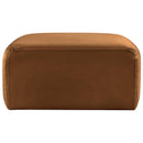Meridian Arc Saddle Velvet Ottoman IMAGE 3