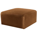  Manufacturer Color_Saddle -- Arc Saddle Velvet Upholstered Modular Ottoman IMAGE 5