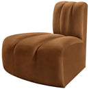  Manufacturer Color_Saddle -- Arc Saddle Velvet Upholstered Modular Reverse Corner Chair IMAGE 6