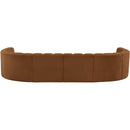 Meridian Arc Saddle Velvet 10 pc Modular Sectional IMAGE 3