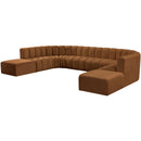  Manufacturer Color_Saddle -- Arc 161" Saddle Velvet Upholstered 10 pc Modular Sectional IMAGE 5