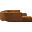  Manufacturer Color_Saddle -- Arc 161" Saddle Velvet Upholstered 10 pc Modular Sectional IMAGE 6