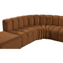  Manufacturer Color_Saddle -- Arc 161" Saddle Velvet Upholstered 10 pc Modular Sectional IMAGE 7