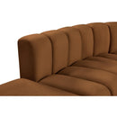 Meridian Arc Saddle Velvet 10 pc Modular Sectional IMAGE 9