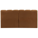 Meridian Arc Saddle Velvet 2 pc Modular Sectional IMAGE 3
