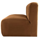  Manufacturer Color_Saddle -- Arc 60" Saddle Velvet Upholstered 2 pc Modular Sectional IMAGE 7