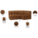  Manufacturer Color_Saddle -- Arc 84" Saddle Velvet Upholstered 3 pc Modular Sectional IMAGE 10