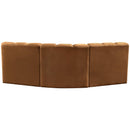  Manufacturer Color_Saddle -- Arc 86" Saddle Velvet Upholstered 3 pc Modular Sectional IMAGE 3