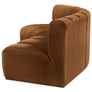  Manufacturer Color_Saddle -- Arc 86" Saddle Velvet Upholstered 3 pc Modular Sectional IMAGE 7