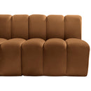  Manufacturer Color_Saddle -- Arc 86" Saddle Velvet Upholstered 3 pc Modular Sectional IMAGE 8