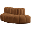  Manufacturer Color_Saddle -- Arc 77" Saddle Velvet Upholstered 3 pc Modular Sectional IMAGE 7