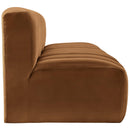  Manufacturer Color_Saddle -- Arc 89.5" Saddle Velvet Upholstered 3 pc Modular Sectional IMAGE 7