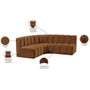  Manufacturer Color_Saddle -- Arc 103" Saddle Velvet Upholstered 4 pc Modular Sectional IMAGE 11