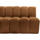  Manufacturer Color_Saddle -- Arc 103" Saddle Velvet Upholstered 4 pc Modular Sectional IMAGE 8