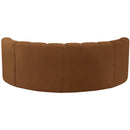  Manufacturer Color_Saddle -- Arc 88" Saddle Velvet Upholstered 4 pc Modular Sectional IMAGE 3