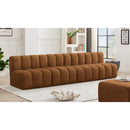  Manufacturer Color_Saddle -- Arc 119" Saddle Velvet Upholstered 4 pc Modular Sectional IMAGE 2