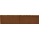  Manufacturer Color_Saddle -- Arc 119" Saddle Velvet Upholstered 4 pc Modular Sectional IMAGE 3