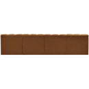 Meridian Arc Saddle Velvet 4 pc Modular Sectional IMAGE 3