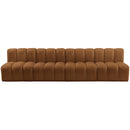  Manufacturer Color_Saddle -- Arc 119" Saddle Velvet Upholstered 4 pc Modular Sectional IMAGE 5