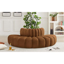  Manufacturer Color_Saddle -- Arc 90" Saddle Velvet Upholstered 4 pc Modular Sectional IMAGE 2