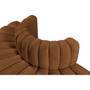  Manufacturer Color_Saddle -- Arc 90" Saddle Velvet Upholstered 4 pc Modular Sectional IMAGE 7