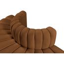 Meridian Arc Saddle Velvet 4 pc Modular Sectional IMAGE 7