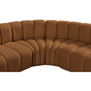  Manufacturer Color_Saddle -- Arc 133" Saddle Velvet Upholstered 5 pc Modular Sectional IMAGE 10