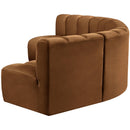  Manufacturer Color_Saddle -- Arc 133" Saddle Velvet Upholstered 5 pc Modular Sectional IMAGE 7