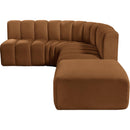  Manufacturer Color_Saddle -- Arc 127" Saddle Velvet Upholstered 5 pc Modular Sectional IMAGE 12