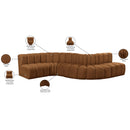  Manufacturer Color_Saddle -- Arc 145" Saddle Velvet Upholstered 6 pc Modular Sectional IMAGE 15
