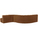  Manufacturer Color_Saddle -- Arc 145" Saddle Velvet Upholstered 6 pc Modular Sectional IMAGE 3