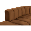 Meridian Arc Saddle Velvet 6 pc Modular Sectional IMAGE 11