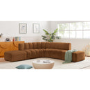  Manufacturer Color_Saddle -- Arc 146" Saddle Velvet Upholstered 6 pc Modular Sectional IMAGE 2