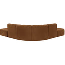 Meridian Arc Saddle Velvet 6 pc Modular Sectional IMAGE 3