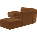  Manufacturer Color_Saddle -- Arc 146" Saddle Velvet Upholstered 6 pc Modular Sectional IMAGE 6