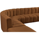  Manufacturer Color_Saddle -- Arc 146" Saddle Velvet Upholstered 6 pc Modular Sectional IMAGE 8