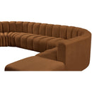  Manufacturer Color_Saddle -- Arc 172" Saddle Velvet Upholstered 7 pc Modular Sectional IMAGE 10