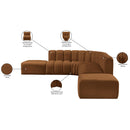  Manufacturer Color_Saddle -- Arc 172" Saddle Velvet Upholstered 7 pc Modular Sectional IMAGE 14