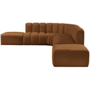  Manufacturer Color_Saddle -- Arc 172" Saddle Velvet Upholstered 7 pc Modular Sectional IMAGE 6