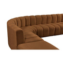  Manufacturer Color_Saddle -- Arc 172" Saddle Velvet Upholstered 7 pc Modular Sectional IMAGE 8