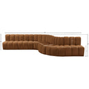  Manufacturer Color_Saddle -- Arc 170" Saddle Velvet Upholstered 7 pc Modular Sectional IMAGE 16