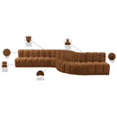  Manufacturer Color_Saddle -- Arc 170" Saddle Velvet Upholstered 7 pc Modular Sectional IMAGE 17
