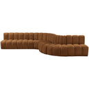  Manufacturer Color_Saddle -- Arc 170" Saddle Velvet Upholstered 7 pc Modular Sectional IMAGE 7