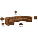  Manufacturer Color_Saddle -- Arc 150" Saddle Velvet Upholstered 8 pc Modular Sectional IMAGE 16