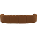  Manufacturer Color_Saddle -- Arc 150" Saddle Velvet Upholstered 8 pc Modular Sectional IMAGE 3
