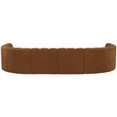 Meridian Arc Saddle Velvet 8 pc Modular Sectional IMAGE 3